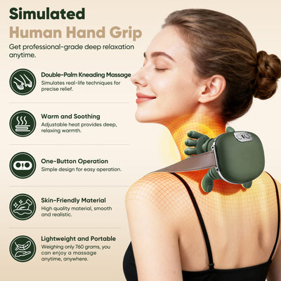 Omumax 2026 Upgraded BionicHand ShoulderMassager Electric HeatingWireless