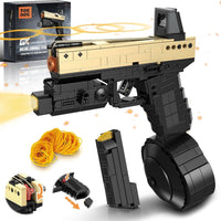 Model Gun Building Blocks Set, Building Bricks Toy Guns, Guns Buildings Toys for Boys Kids Adults Sniper Set Shootable, Toy Pistol Model Kit for Military Fan