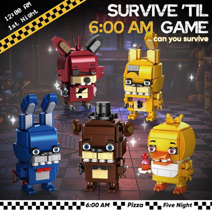 Five Nights Security Breach Building Blocks Toys, Classic Horror Game Five Nights 5 Pcs Action Figures, Great Birthday Presents for Teens, Collectible Present for Game Fans(988PCS)